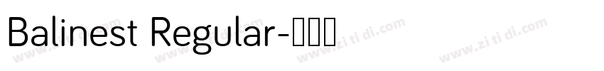 Balinest Regular字体转换